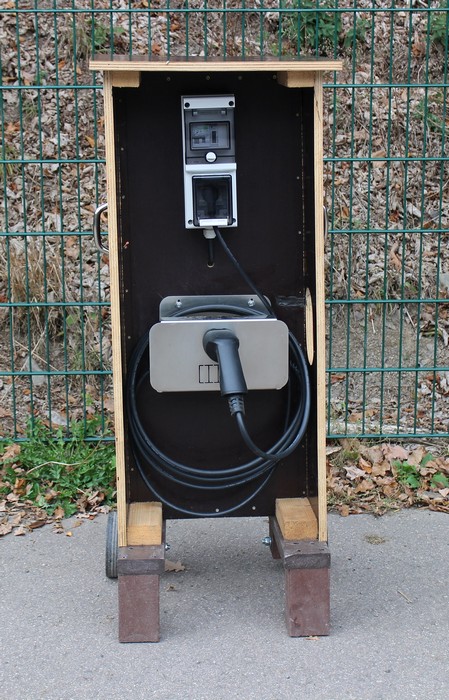 Mobiel laadstation voor E voertuigen Camping In der Enz