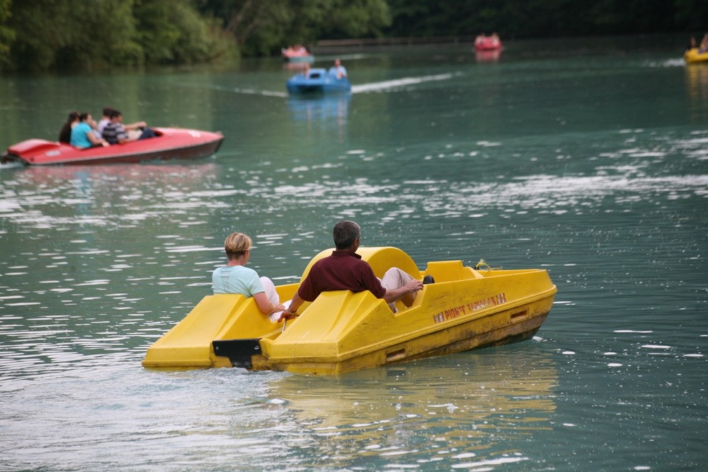 Bitburger StausseeTreetboot